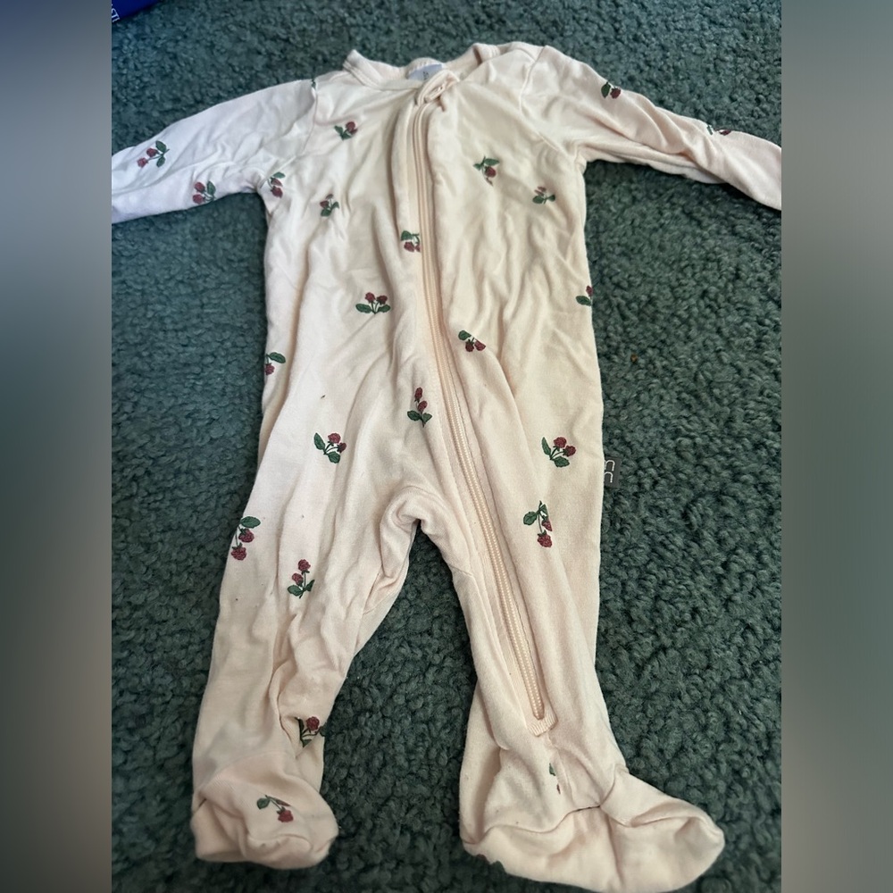 Cherry newborn onesies